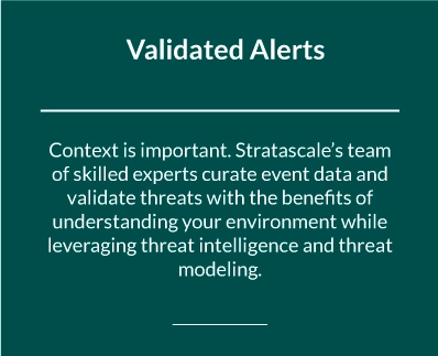 Validated alerts